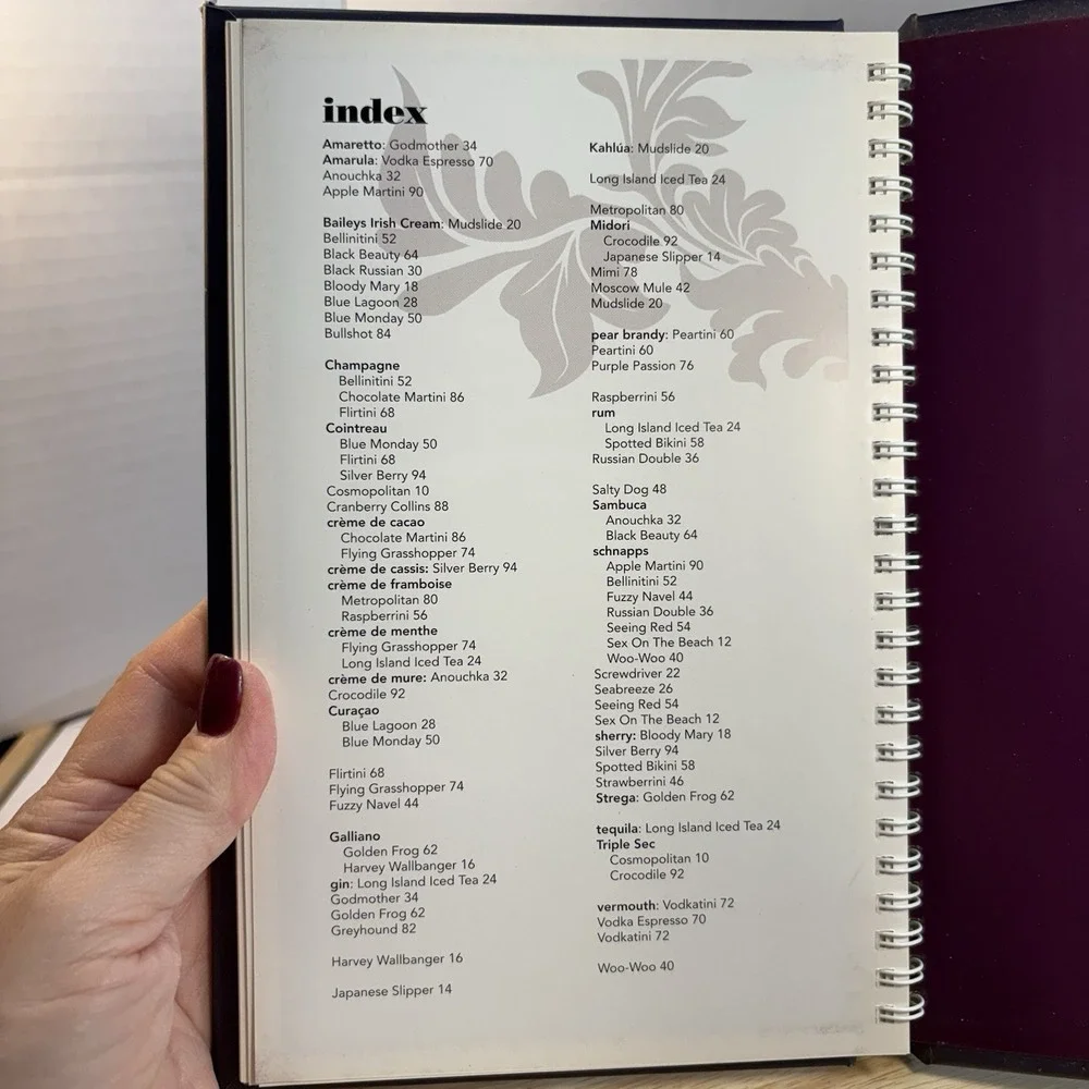 Vodka: Invigorating Vodka Cocktails Spiral Bound Hardback Cookbook Linda Doeser